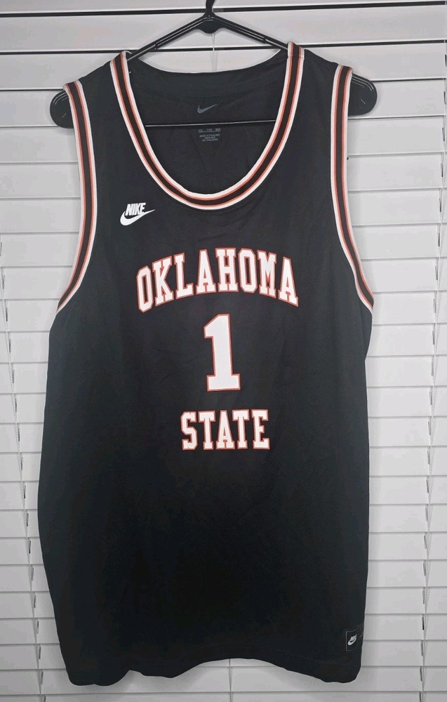 Oklahoma State Cowboys Nike Jersey #1 Black 2XL XXL New With Tags NWT Basketball