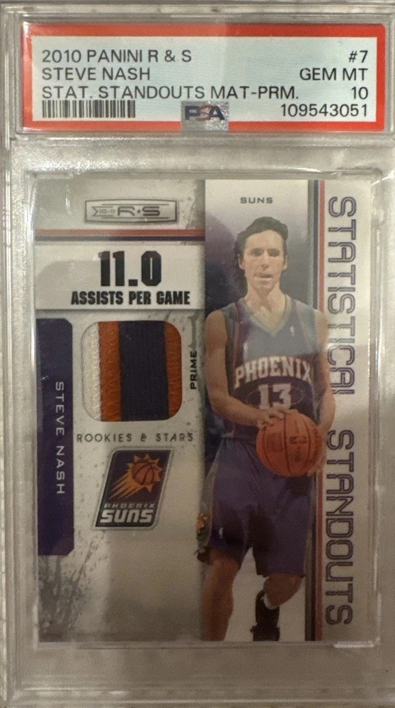 2010 Panini Rookies & Stars Statistical Standouts Materials Steve Nash. /5 SSP.