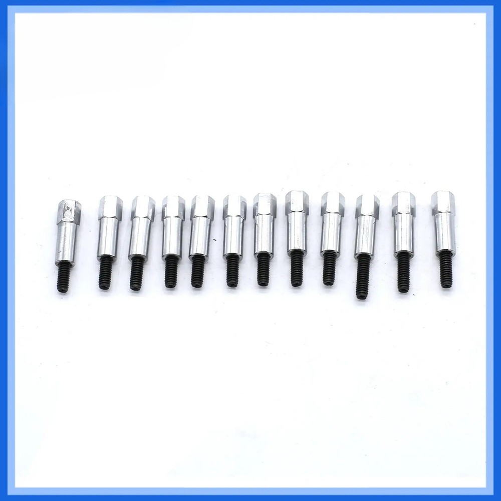 12 Pcs Chrome Valve Cover Bolt Set Fits for Ford 260 289 302 351W Engines