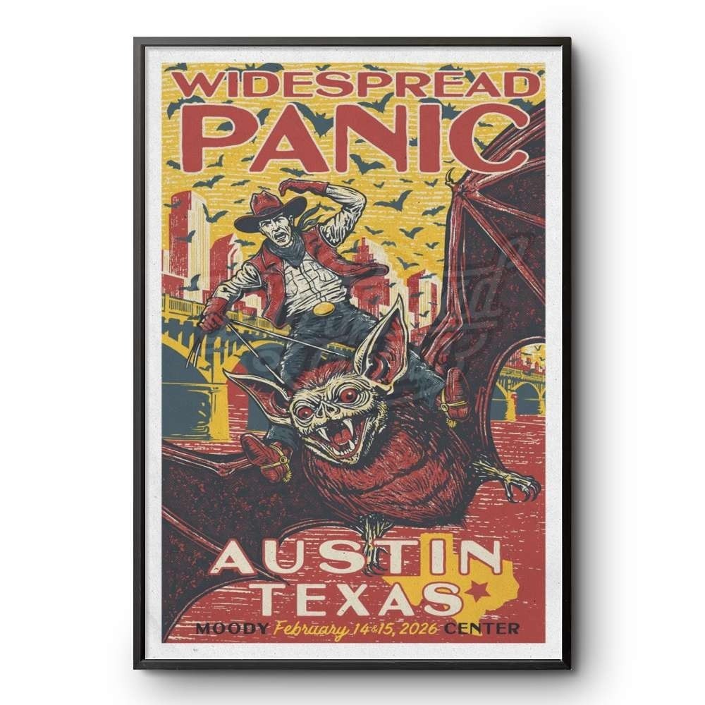Widespread Panic Poster Austin Texas Feb 14 & 15 2026 - Austin, TX Poster