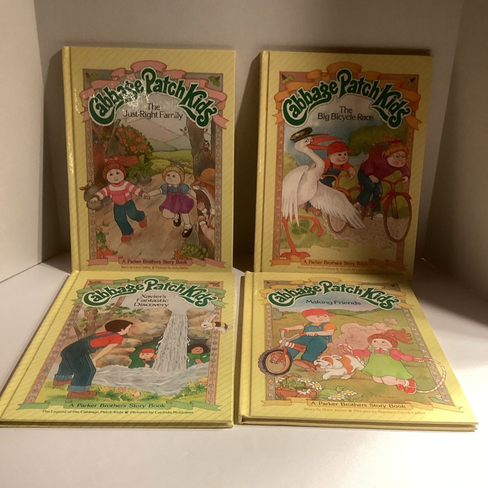 Vintage 1984 Lot Of 4 Cabbage Patch Kids Books By Parker Brothers  Story Book