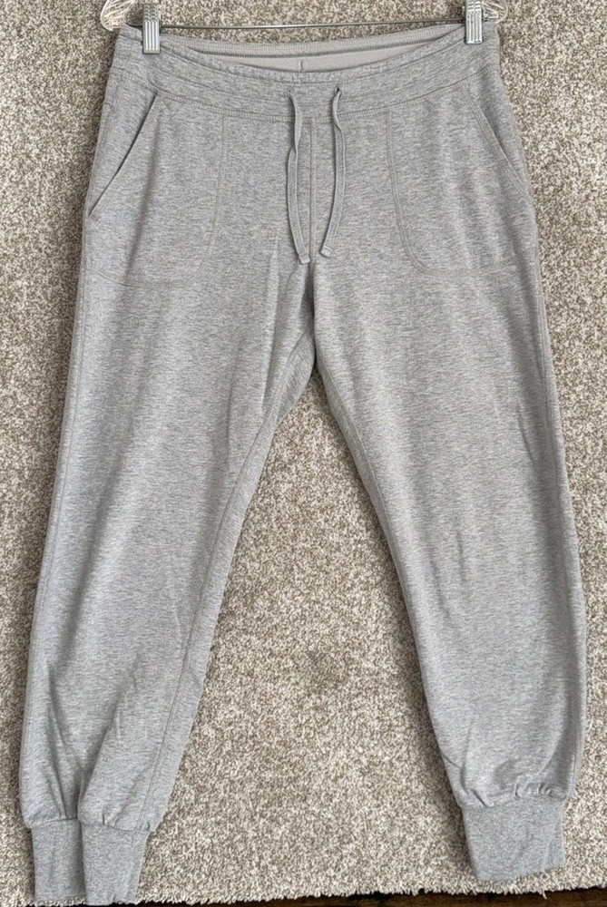 Patagonia Ahnya Joggers Womens Small Gray Sweatpants Organic Cotton Blend 21971