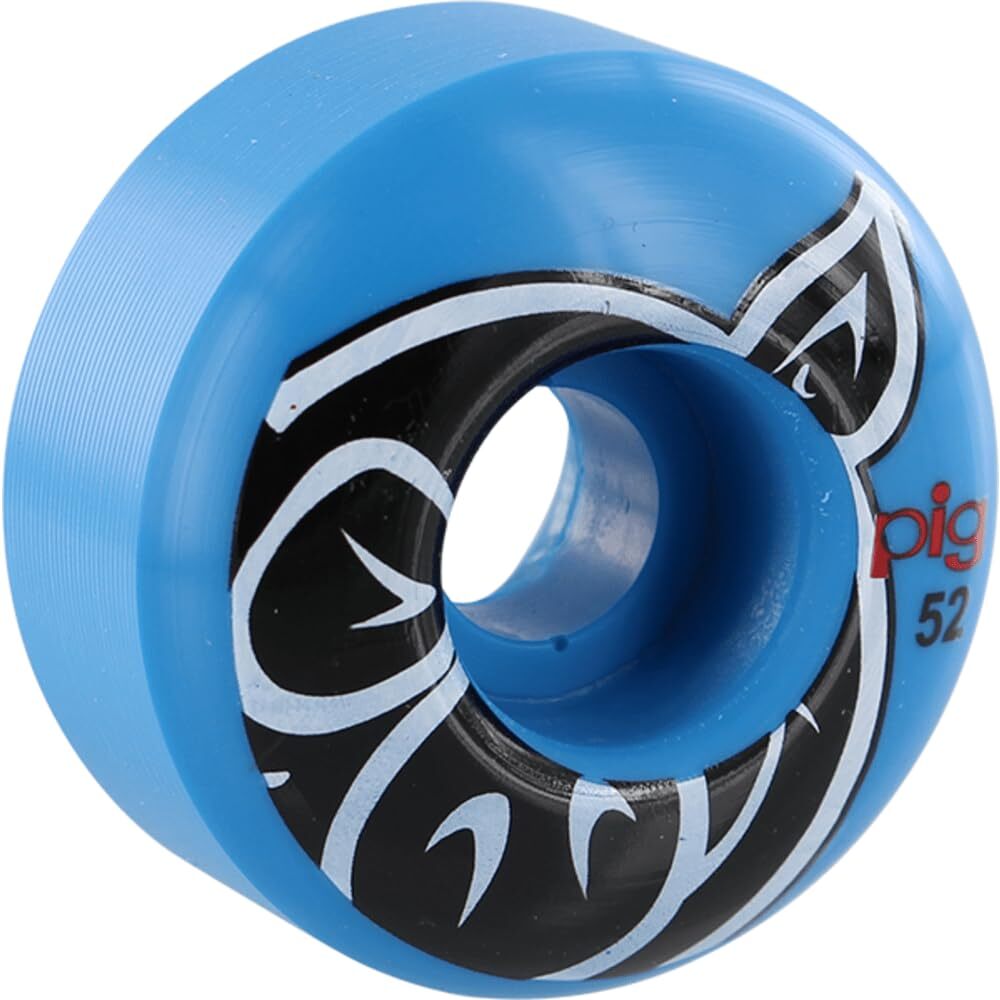 Pig Proline Head Blue 52mm 101A Skateboard Wheels (Set of 4)