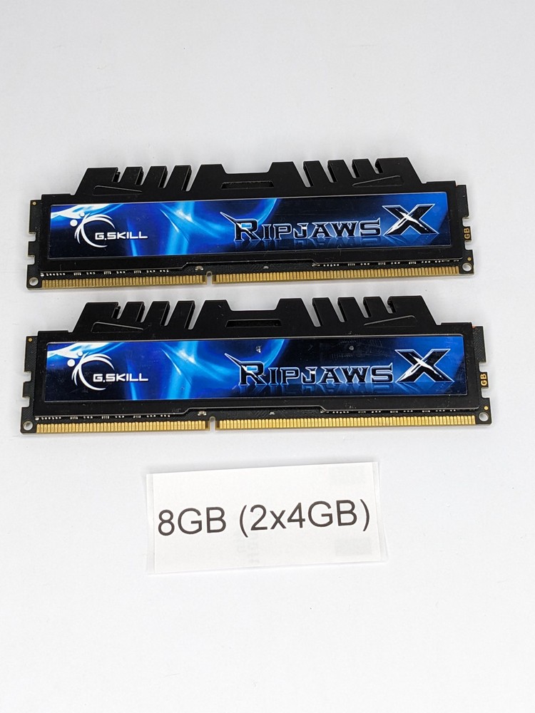 G.SKILL Ripjaws F3-10666CL7D-8GBXH 8GB 2x4GB 2Rx8 PC3-10666 DDR3 Desktop Memory