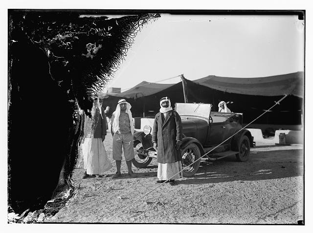 Photo:Druze 1900s Bedouin Men Auto Tent Photograph