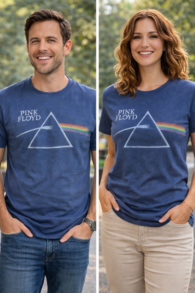 Lucky Brand Pink Floyd Dark Side Of The Moon T Shirt Adult Large Soft 💯% Cotton