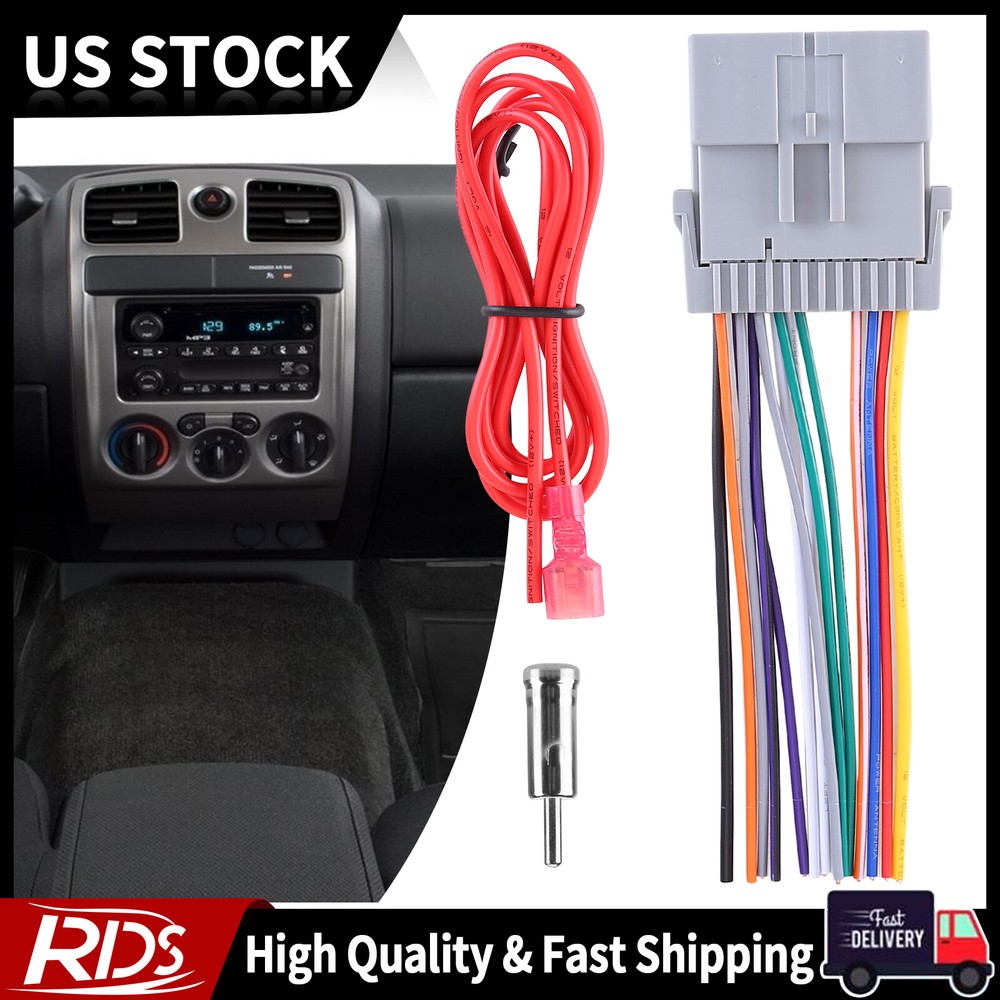 Car Stereo Radio Install Wire Harness and Antenna Adapter For Buick Chevrolet