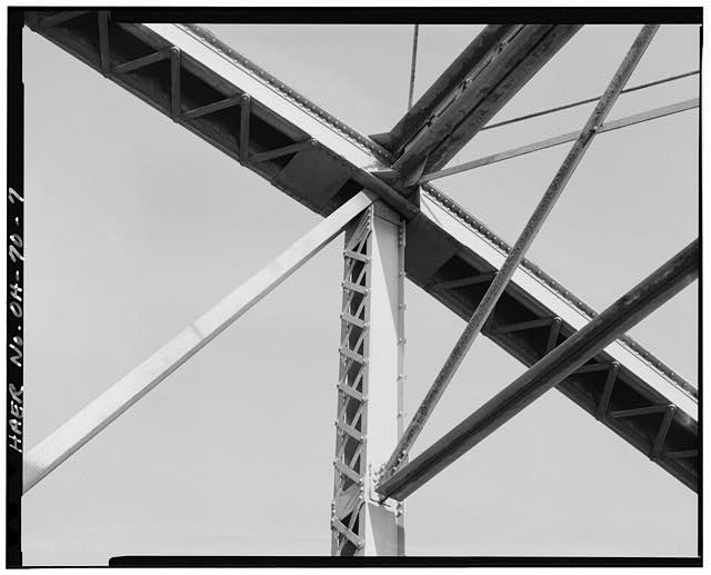 Steel Bridge Truss Lattice Chord Diagonals Strut 1900s Construction Detail
