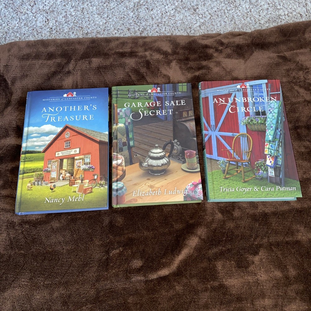 Lot Of 3  Guideposts Series Mysteries Of Lancaster County  Hardcover Christian