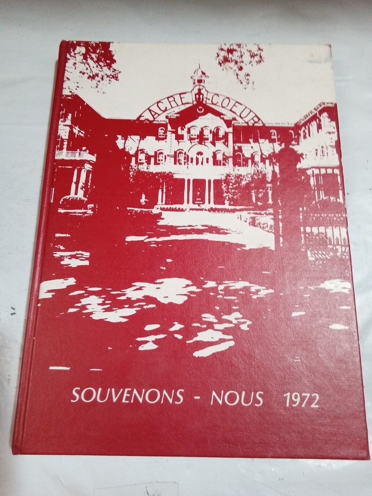 Vtg 1972 Academy Of The Sacred Heart Cardinals School Yearbook New Orleans La.-image