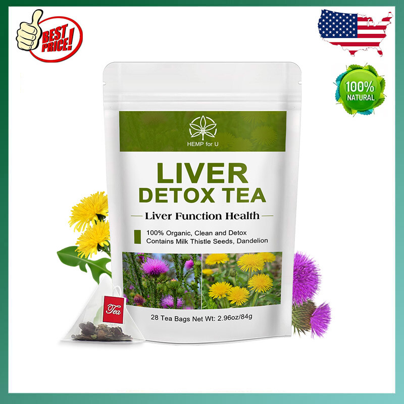 28Days Detox Cleanse Herbal Tea, All-Natural Blend,Support Liver,Kidney Health