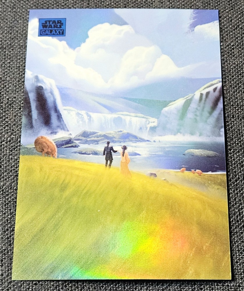 2024 Topps Star Wars Chrome Galaxy /150 Blue Lake Country Art Naboo Padme #AN-12