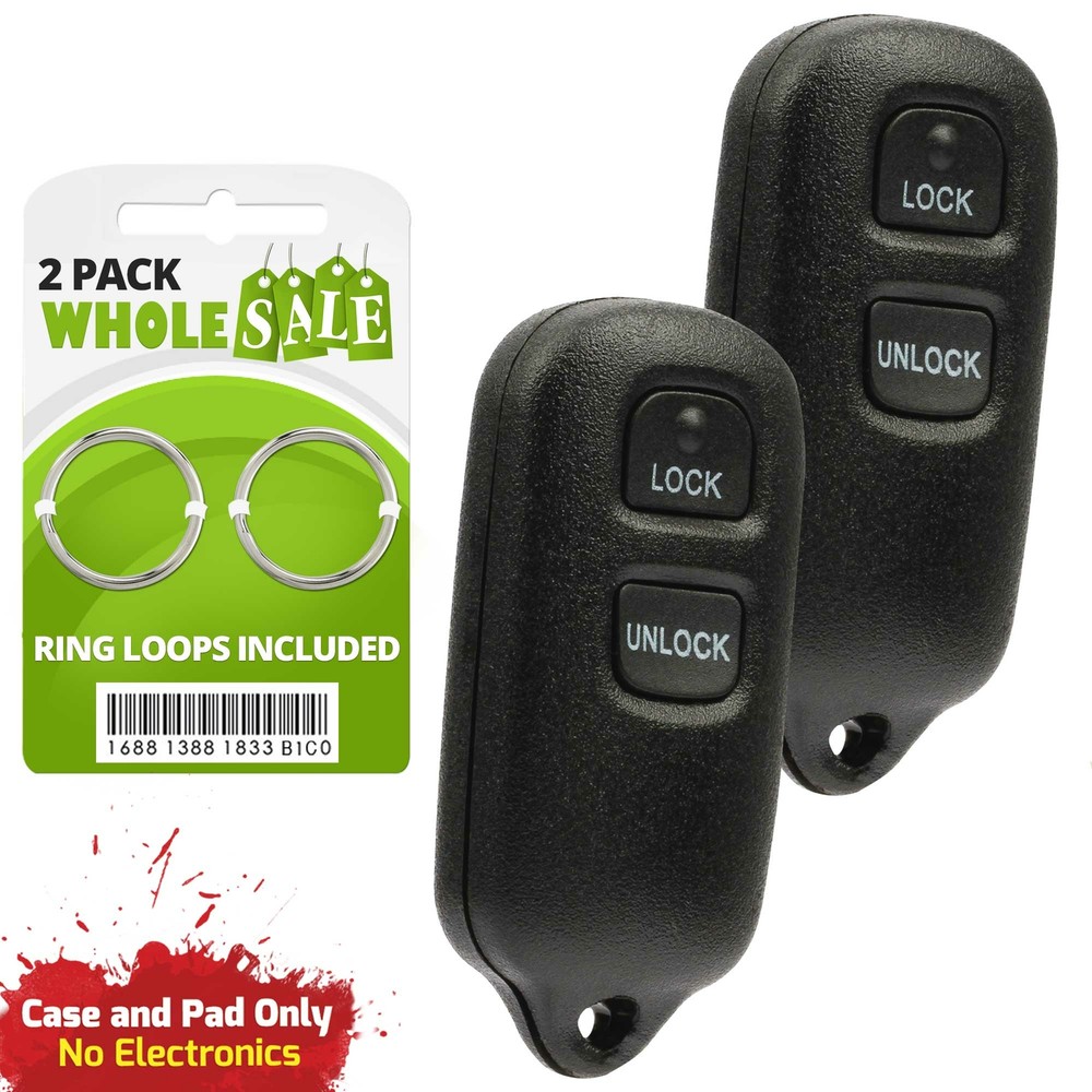 2 Replacement For 2004 2005 2006 Scion xA xB Key Fob Remote Shell Case