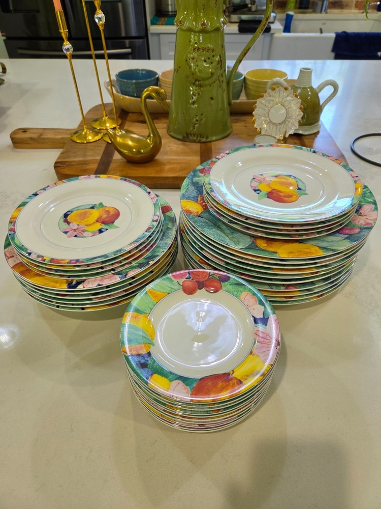 Vintage Build or Replace Your Set Mikasa Exotic Garden Dinner Plates and Bowls