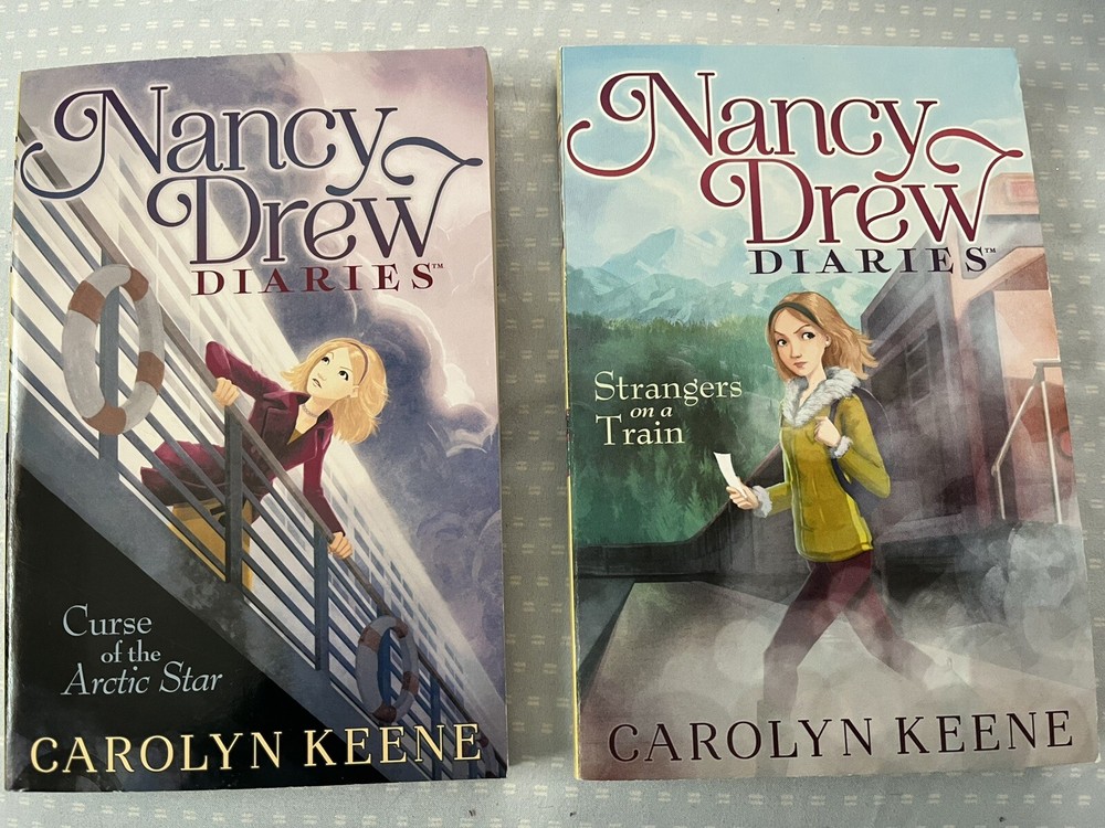 Nancy Drew Diaries Paperback Books by Carolyn Keene Lot of 2