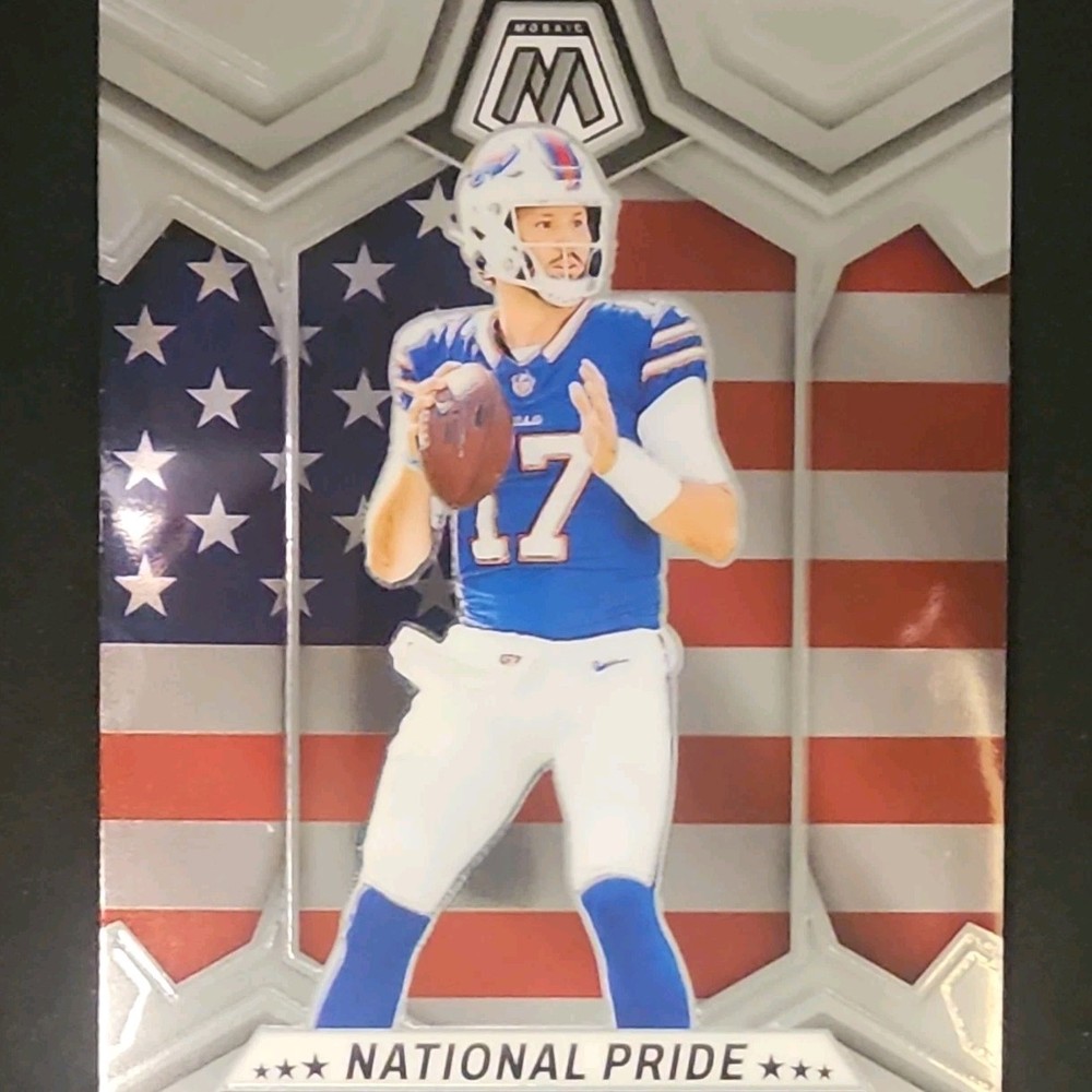 Panini 2024 Mosaic National Pride Josh Allen #254 Silver Prizm Buffalo Bills NFL