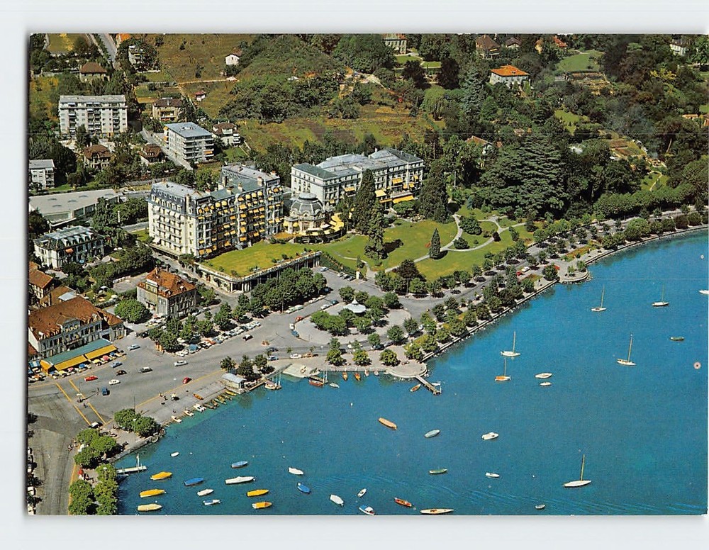 Postcard Le Beau Rivage Ouchy Lausanne Switzerland