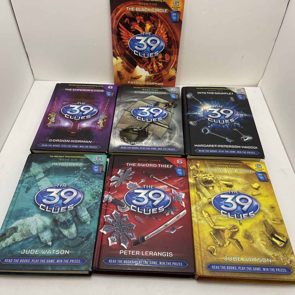 Lot of 7 The 39 Clues Hardcover Books Set 3-10