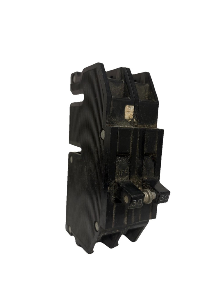 Zinsco GTE Sylvania Type Q230 2 Pole 30 Amp 240V Plug In Circuit Breaker
