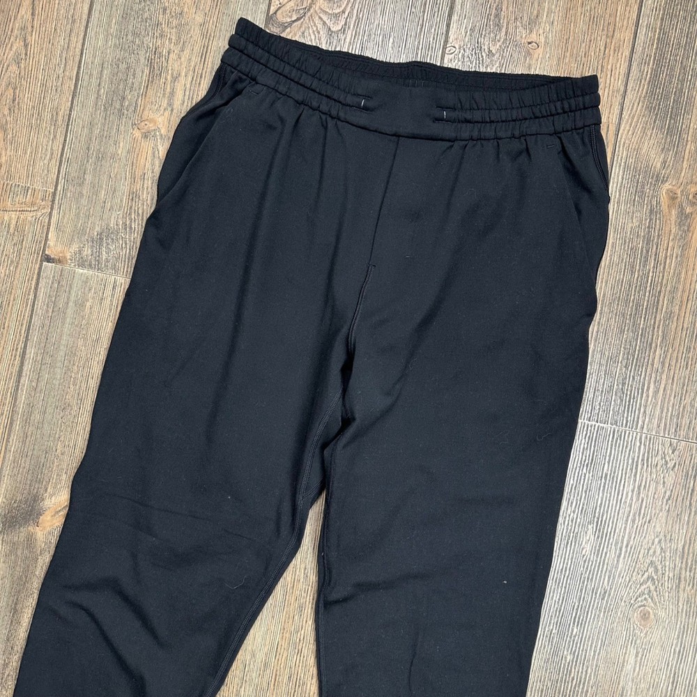 Lululemon Soft Jersey Jogger Mens Small Black Tapered Athletic Pants LM5AY2S