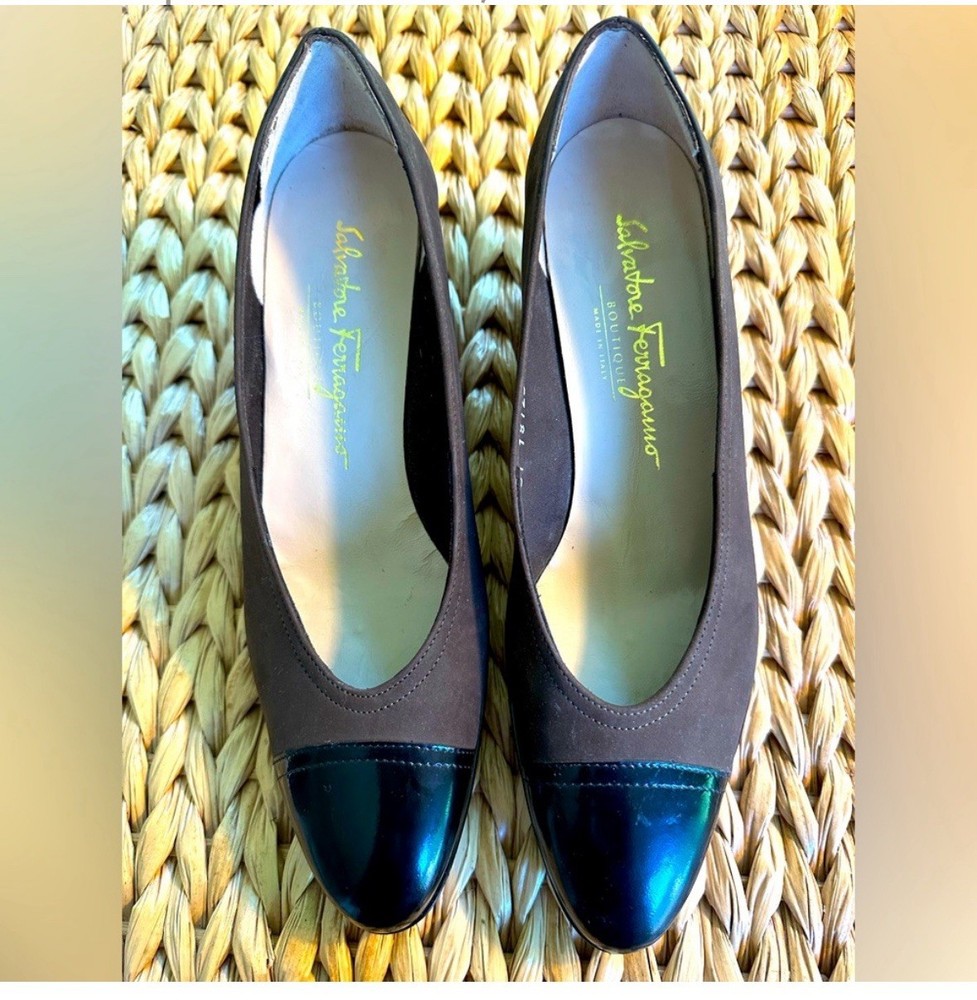 Salvatore Ferragamo Women's Kitten Heel Wedge Shoes