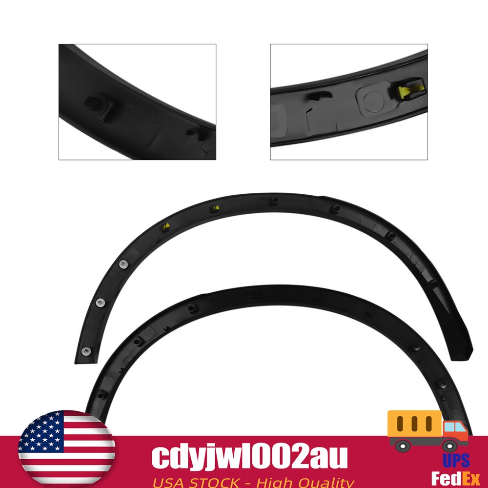 Fit 2014-2016 Nissan Rogue Rear Left &Right Fender Flare Trim Wheel Arch Molding