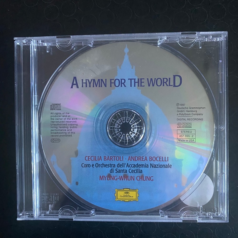 Cecilia Bartoli Andrea Bocelli – A Hymn for the World CD 1997 Classical DG