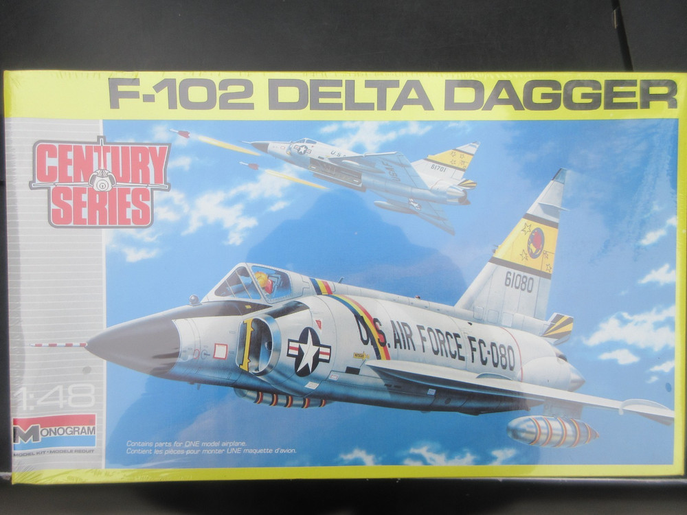 MONOGRAM 1/48 CONVAIR F-102 DELTA DAGGER  #5827  vintage FACTORY SEALED