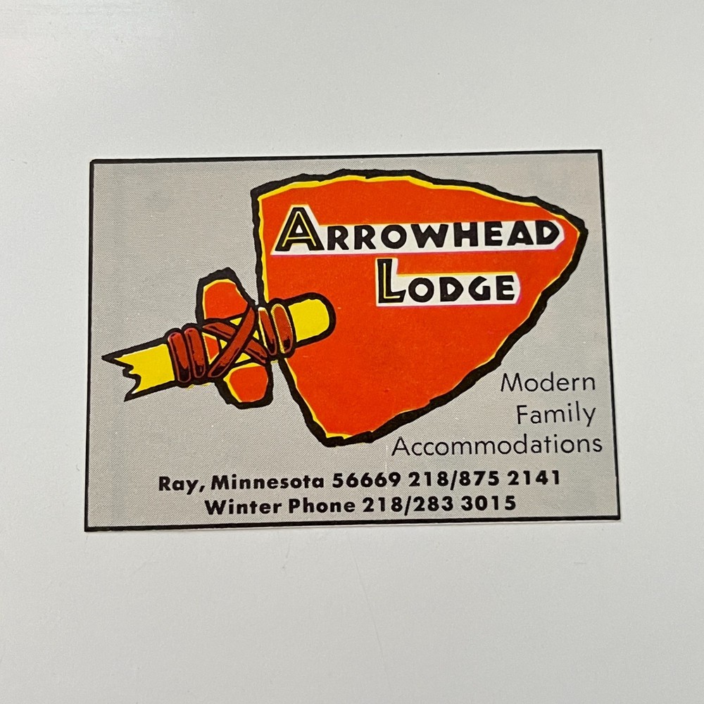 Arrowhead Lodge Modern Family Accommodations 1950s MN Ad TAK2-S54-image