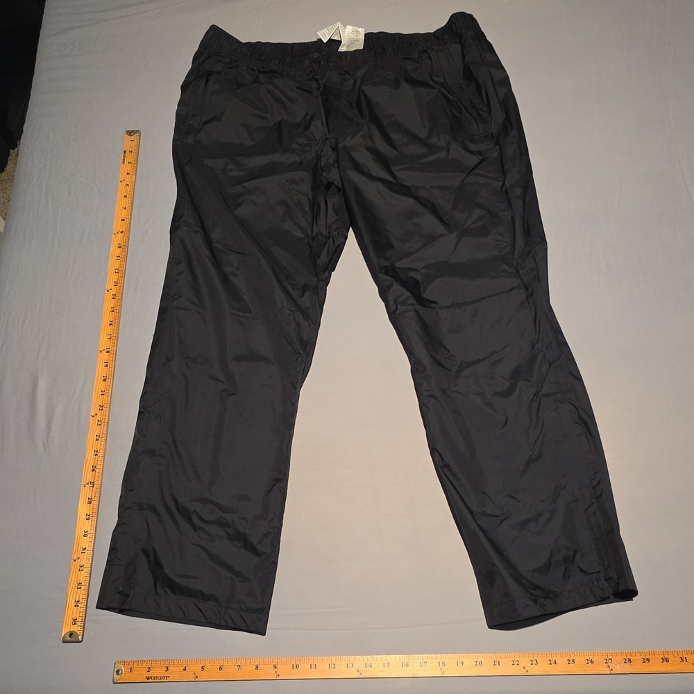 Under Armour Storm 3 Rain Pants Men's 2XL Black Nylon Loose Fit Drawstring