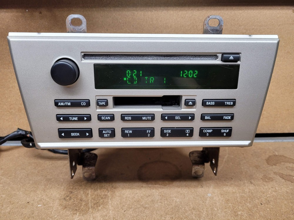 2003-2006 LINCOLN LS Genuine OEM CD & Cassette Tape Factory Radio 3W4T-18C868-AG