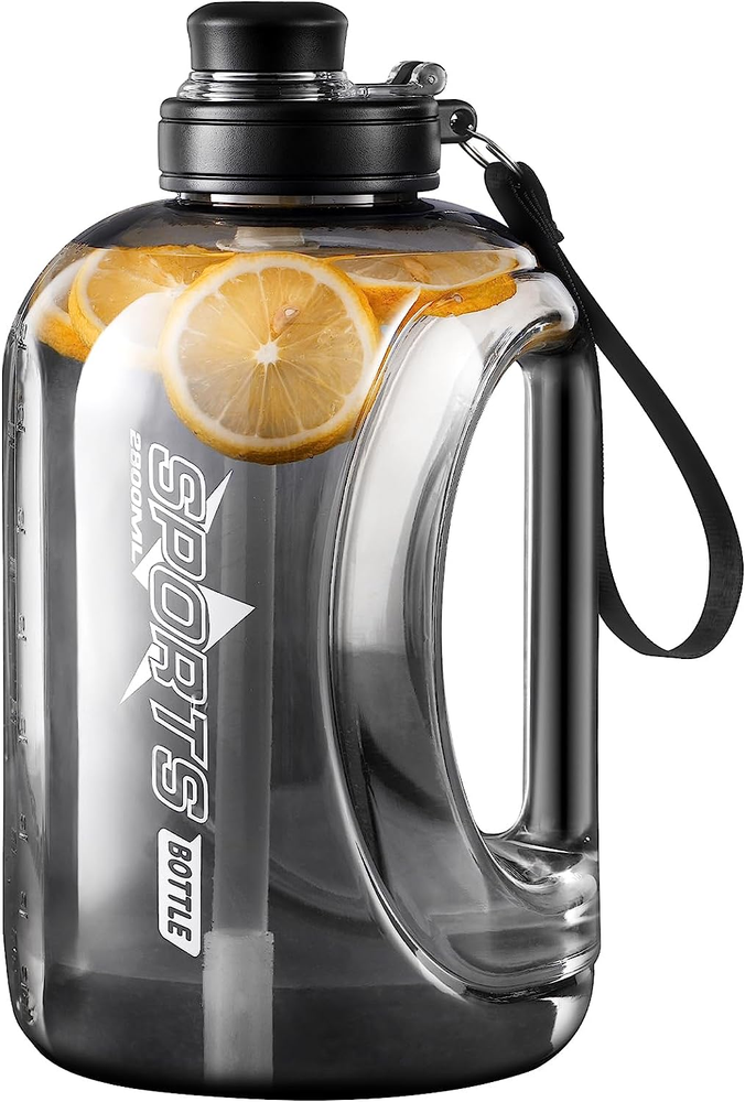 95OZ BPA-Free Water Bottle with Straw & Handle, Eco-Friendly & Portable
