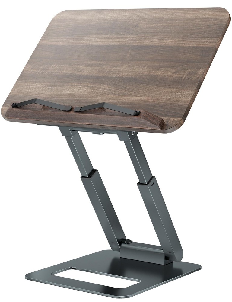 Book Stand, Telescopic Book Holder Stand, Adjustable Height Pull Out Design E...