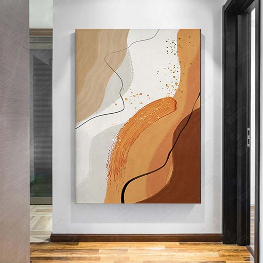 New Abstract Art Light Luxury Decoration Poster Handmade Canvas Oil Painting