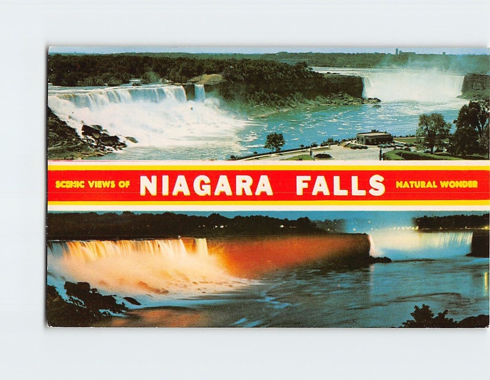 Postcard Scenic View of Niagara Falls Natural Wonders North America