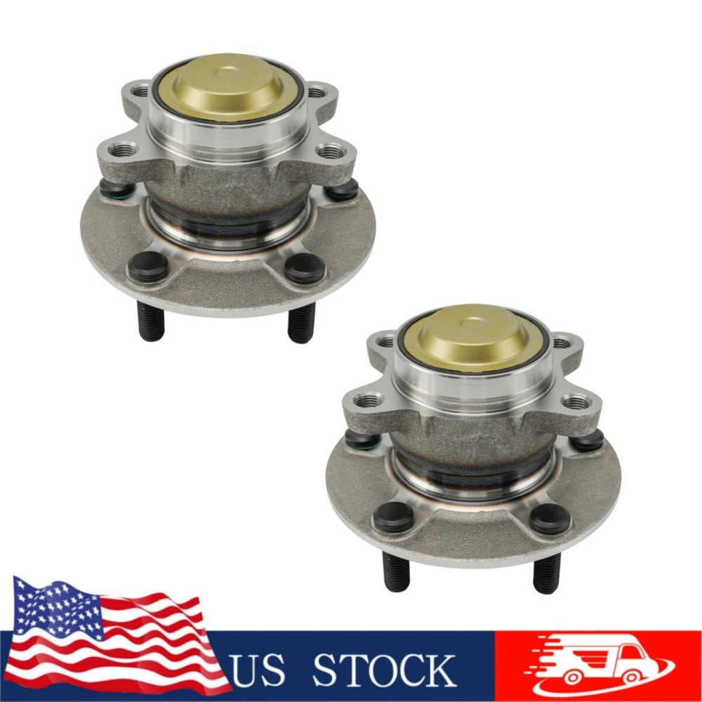 Pair 5 Lug Rear Wheel Bearing & Hub Assembly for 2016-2019 Honda Civic 512570