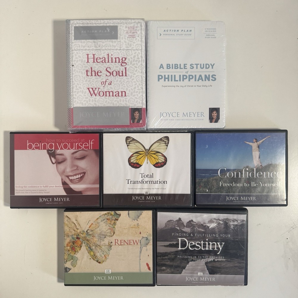 Joyce Meyer DVD CD Study Lot 7 Confidence Destiny Philippians