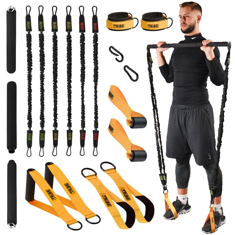 Tube Resistance Bands for Working Out Men and Women - Exercise Bands Resistan...
