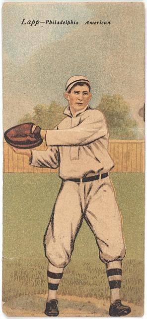 Photo:Philadelphia Athletics John Lapp 1911 Baseball Card Portrait Catcher