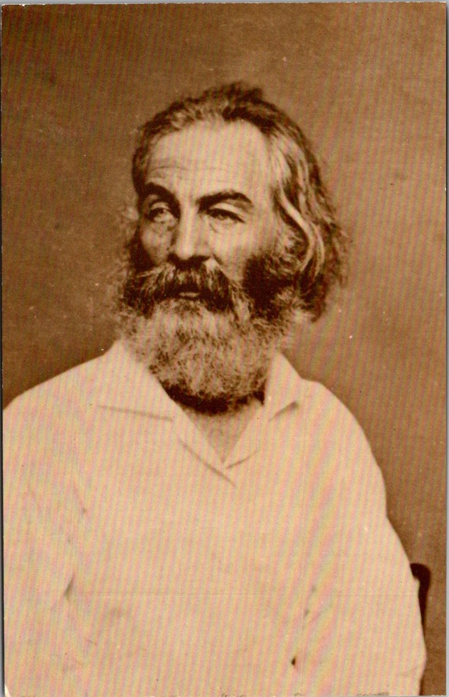 Dr Jim Stamps Postcard Walt Whitman Sesquicentennial Commemorative Series