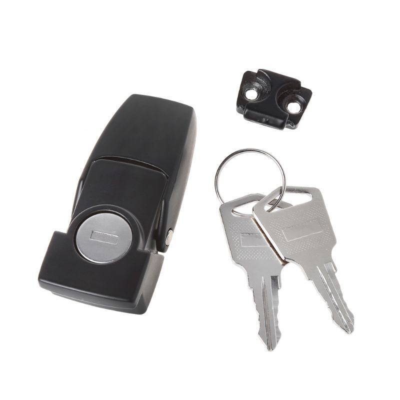 Cabinet Black Coated Metal Hasp for Latch DK604 Security Toggle Lock With Two Ke