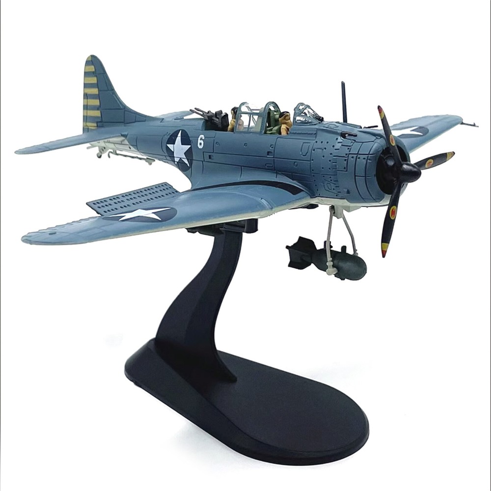 1:72 Scale US SBD-3 Dive Bomber Fighter Alloy Aircraft Model Military Plane