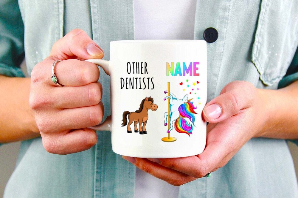 Dentist Mug Dentist Gift Dentist Unicorn Mug Dentist Gifts Dentist Graduation