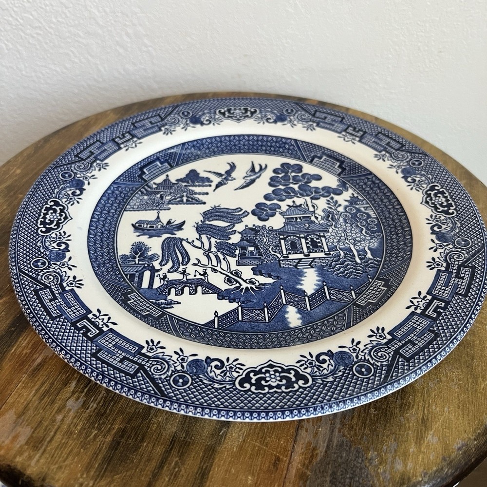 Churchill Blue Willow Dinner Plate Made in England