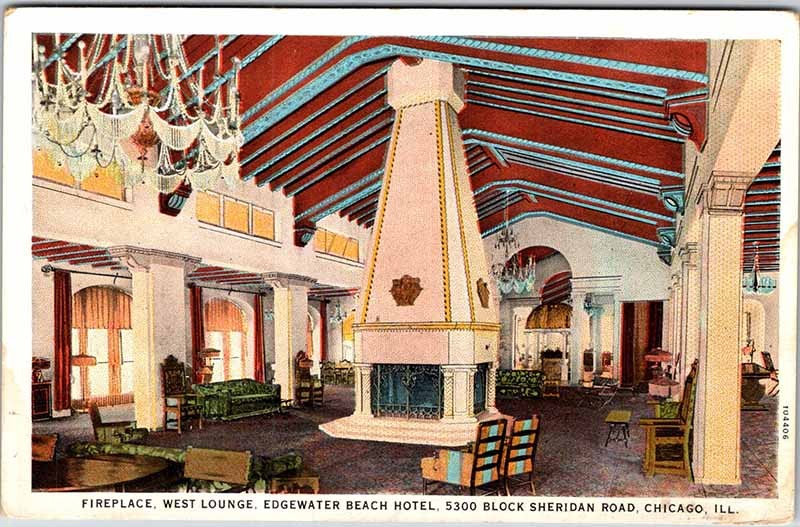 Postcard HOTEL SCENE Chicago Illinois IL m/09 AM5470