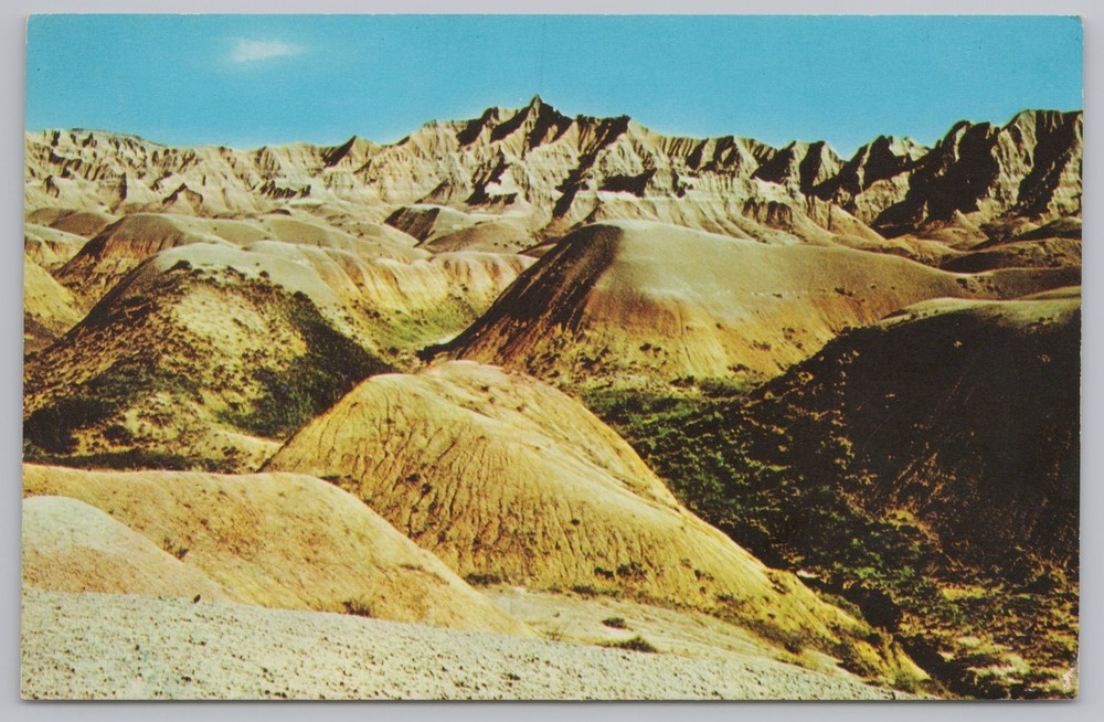National & State Parks~Badlands South Dakota~Desert~Vintage Postcard