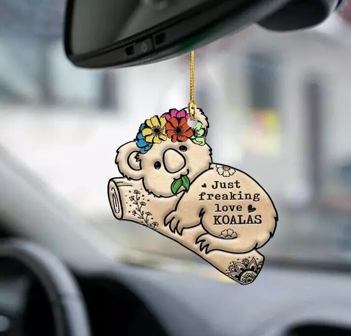 Koala Christmas Acrylic Ornament Holiday Gift Tree Decoration