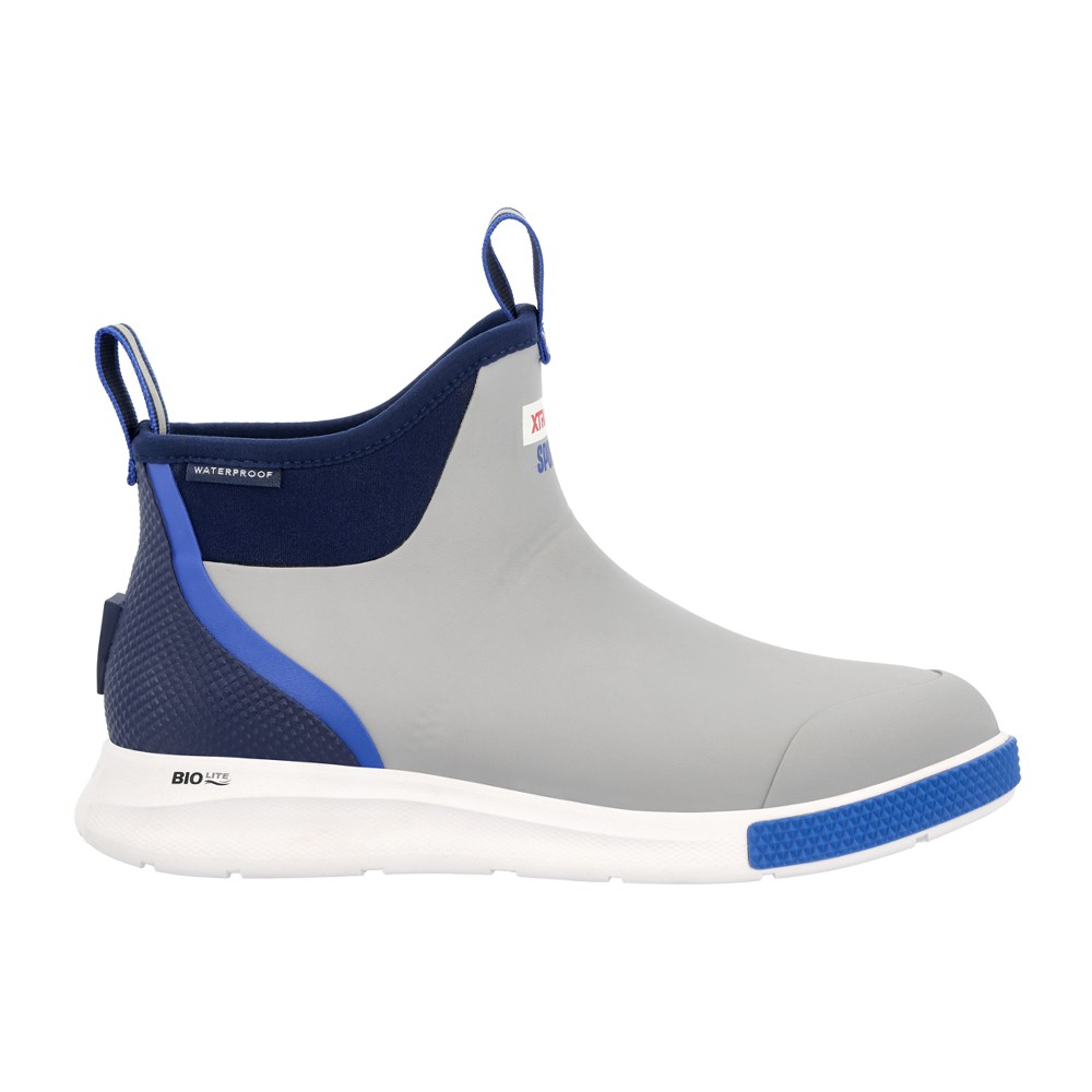 Xtratuf Men's Grey Tailgate Sport Ankle Deck Pull-On Rain Boots