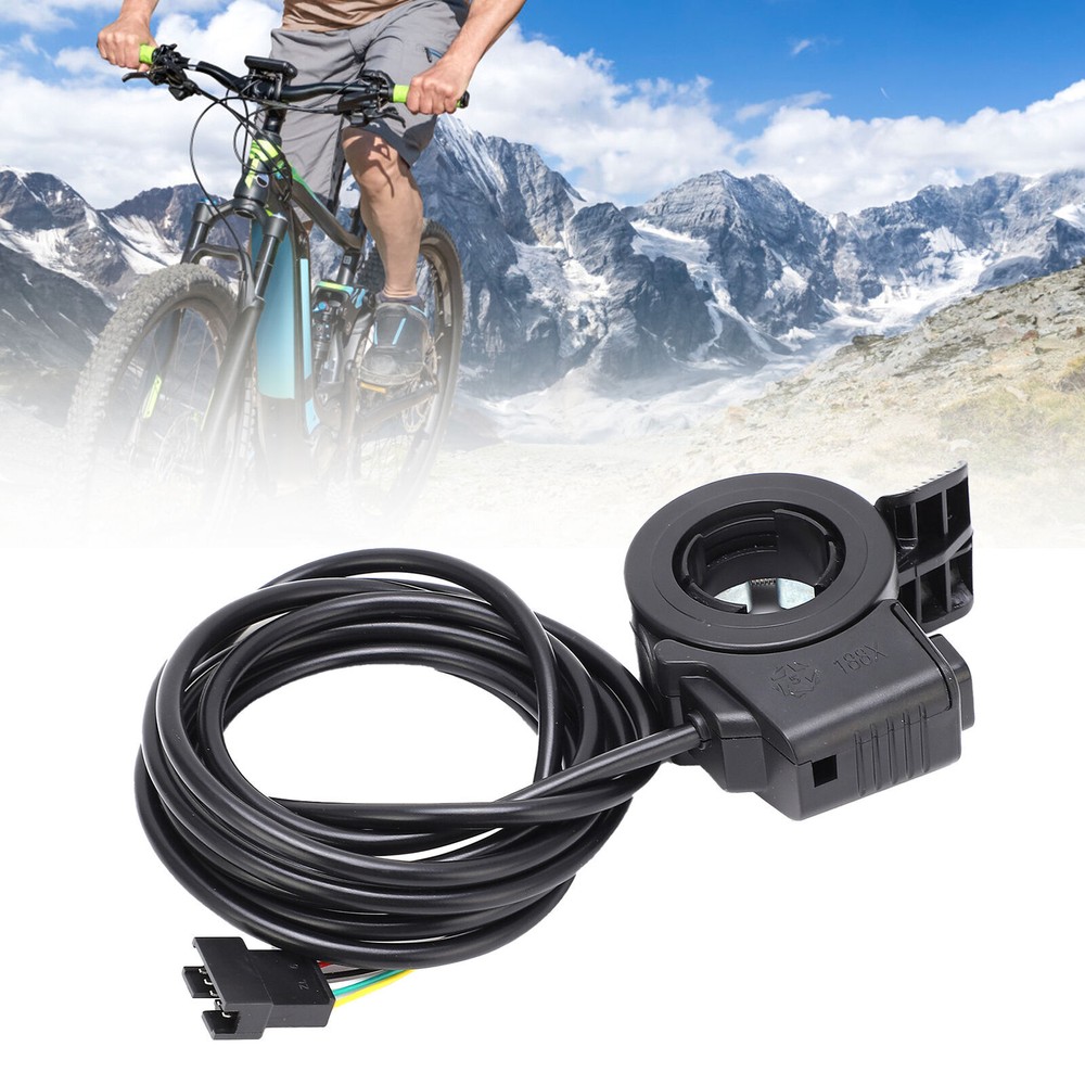 Bike Thumb Throttle Handle Trumpet Switch Integrated Waterproof Durable Electric