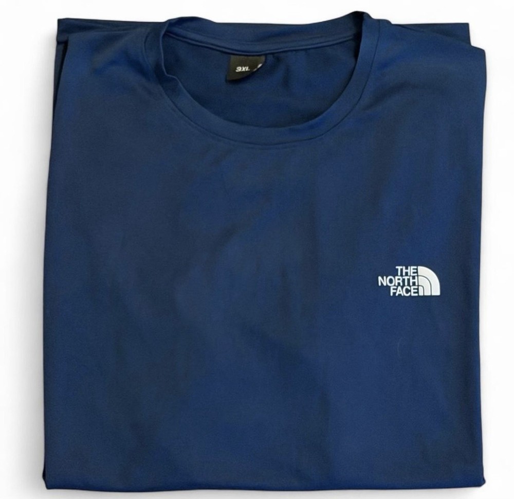 The North Face Mens 3XL Blue Short Sleeve Big Tall Logo T Shirt